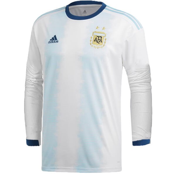 Camisetas Argentina Primera equipo ML 2019 Blanco Azul